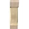Ekena Millwork Traditional Slat Rough Sawn Bracket w/ Offset Brace, Douglas Fir, 8"W x 24"D x 28"H BKT0806X24X28TRA06RDF - alternate 3